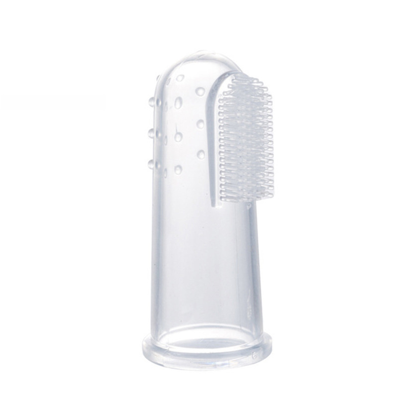Factory direct sales of baby thumb sleeve toothbrushes, silicone baby teeth brushes, nano-silver finger sleeve toothbrushes, animal toothbrushes, cross-border Item Picture