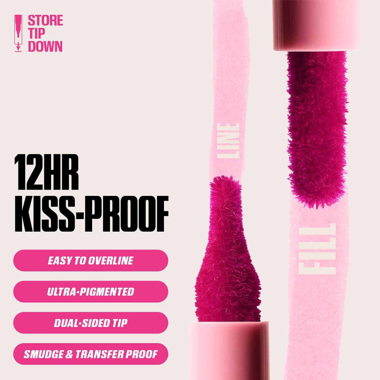 Cross-border bestseller PAGE VINE velvet lip liner, TK, best-selling waterproof non-stick cup lip liner, export makeup Specification image
