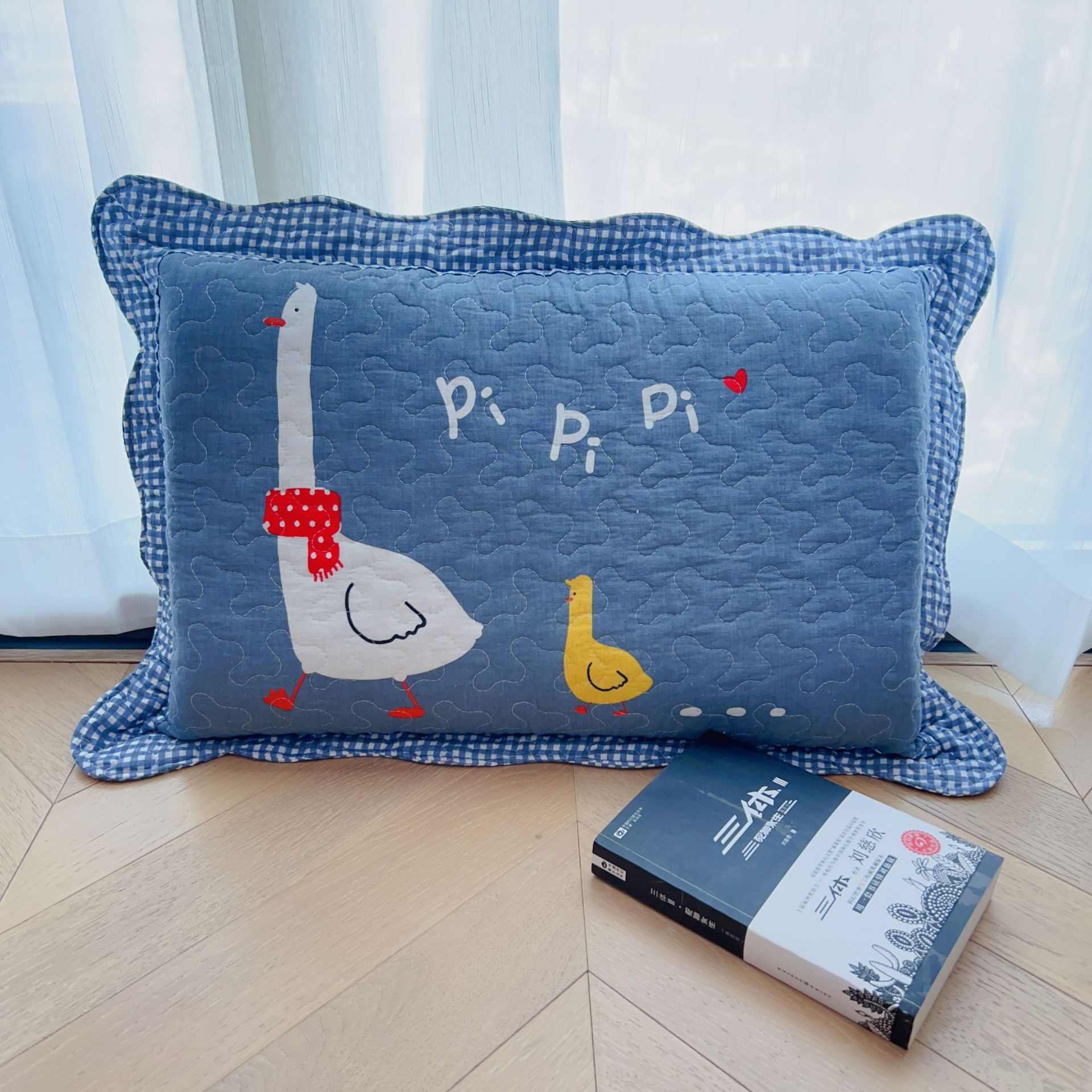 Printed pillowcase 40*60, single student dormitory, pure cotton household, washable, universal pillow leather, zipper for home use