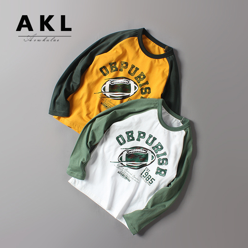 Children's T-shirt 2026 Spring Korean Edition New Children's clothing long-sleeved pure cotton boys' long-sleeved base shirt for Big kids, sent on delivery Specification image
