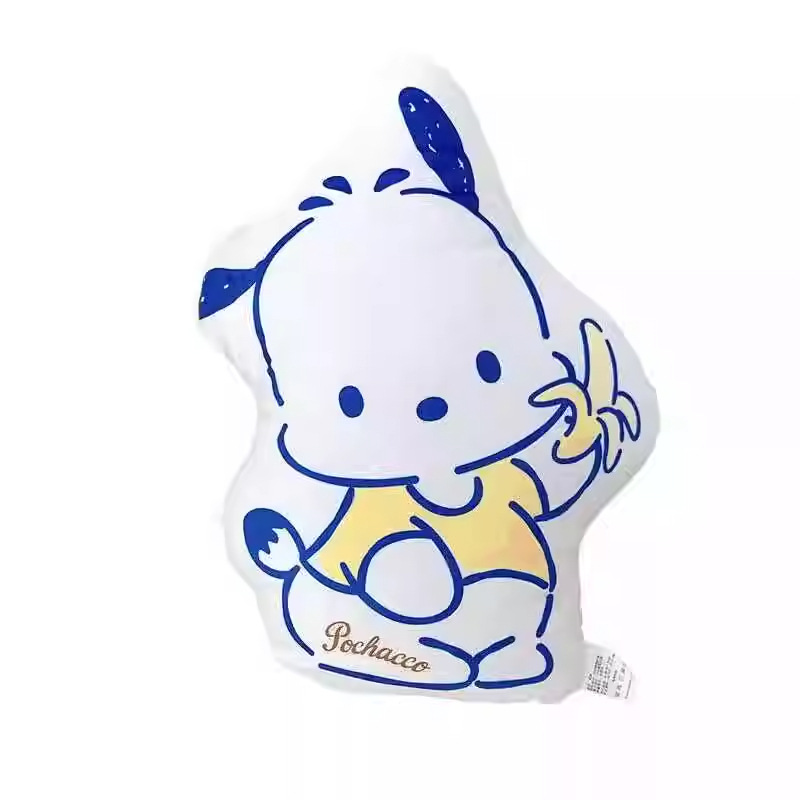 Sanrio Kuromi throw pillows, cartoon cute dolls, dormitory figurines, plush toys, office car pillows Item Picture