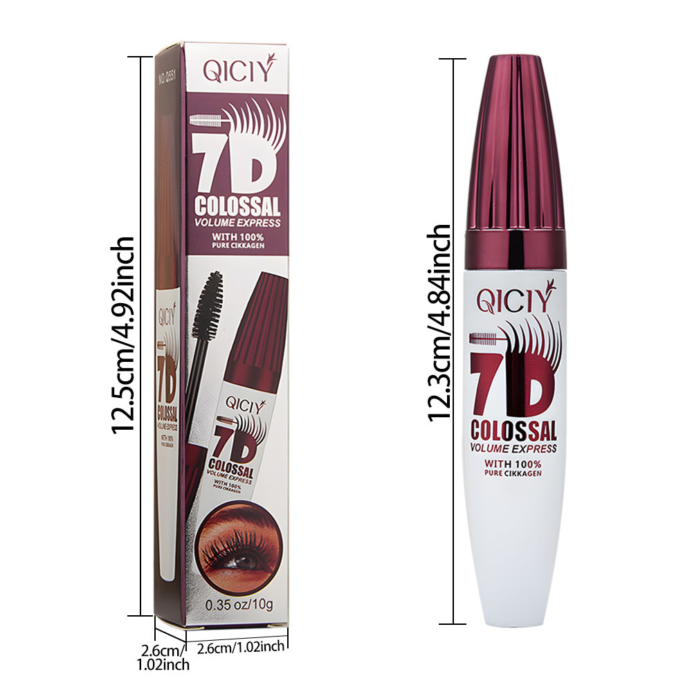 【 Cross-border Exclusive 】QICIY-7D Mascara Waterproof, Thick, curling and Non-smudging Black Mascara wholesale Item Picture