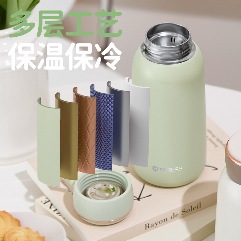 保温杯/钛杯/学生保温杯/儿童保温杯/保温杯儿童斜跨可爱细节图
