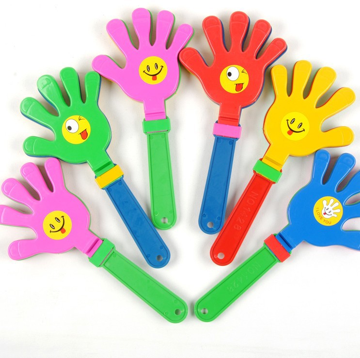 Wholesale 28CM large-sized claps, colorful palm claps, and plastic claps for clapping Application Scenario