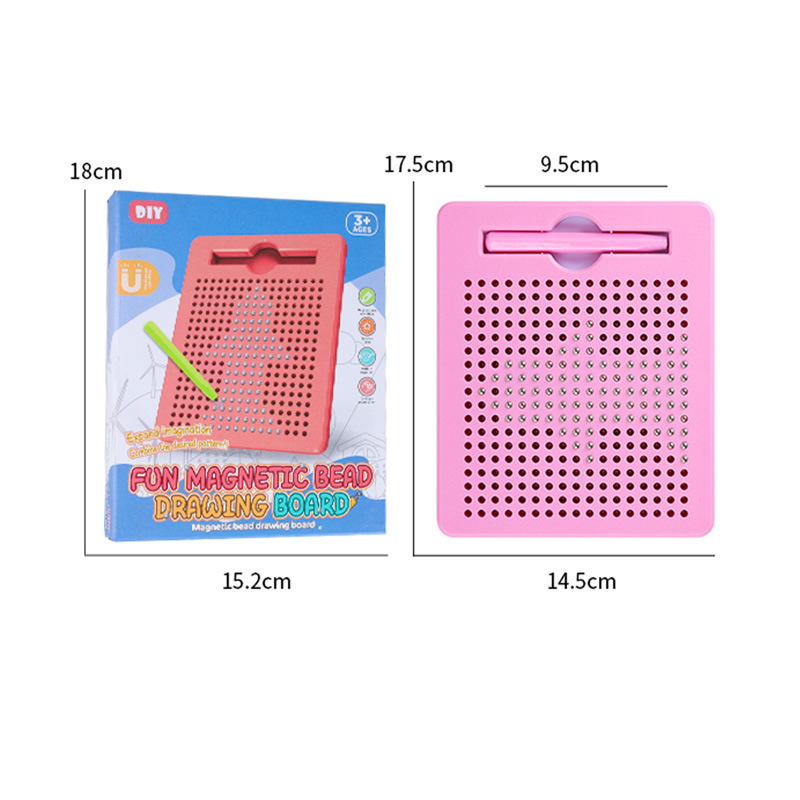 Magnetic supplies, magnetic beads, writing balls, children's educational pen movement drawing boards, DIY toys, stress-relieving cross-border goods Item Picture