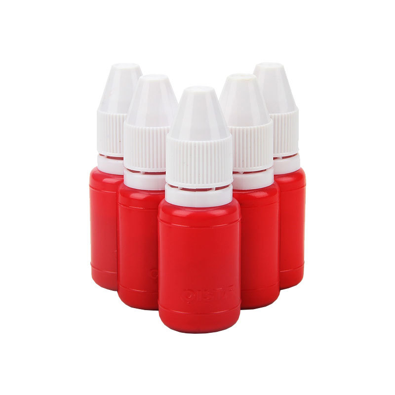 Qianhui Photosensitive Ink, quick-drying ink paste, black, red and blue, six-sided and seven-sided seals, official seals, name and signature seals, wholesale of ink Item Picture