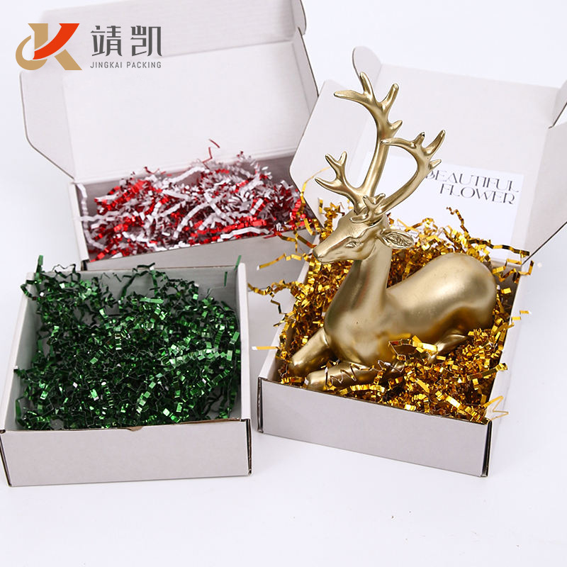 跨境爆款收缩真空包装褶皱拉菲草纸丝450g900g一包礼盒装饰填充物细节图