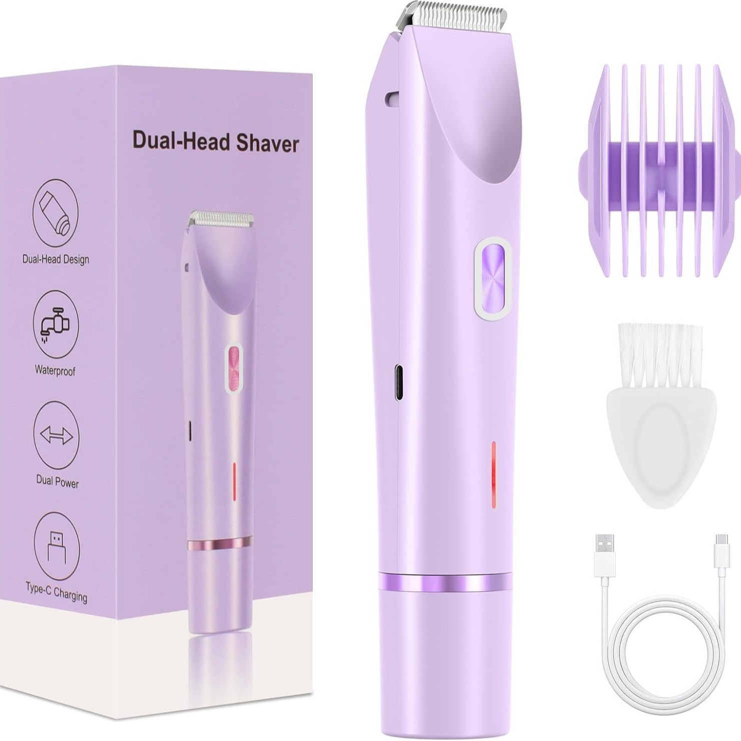 shanilak Cross-border Electric Hair Shaver, multi-functional hair removal Device, two-in-one women's armpit hair trimming and shaving instrument