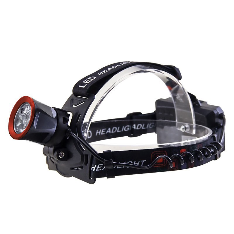 Pailide Cross-border 3+1 headlamp with long-range flashing integrated high-power strong light ultra-bright aluminum alloy for outdoor night fishing and cycling Item Picture