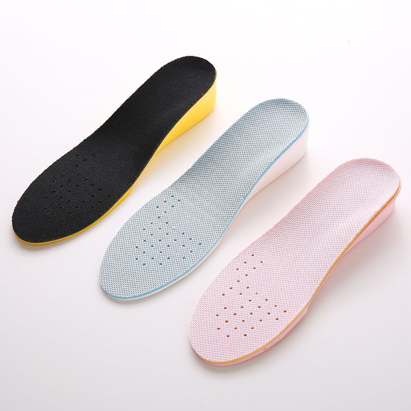 The inner height-increasing insoles are for men and women, casual, breathable, odorless, sweat-absorbing, comfortable for sports, with soft soles and full EVA material full figure