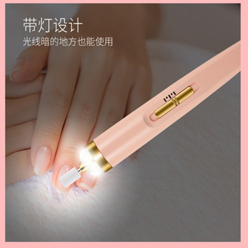 2021 New Mini Five-in-one electric speed-regulating nail grinding machine, nail polish remover, polishing pen, nail art instrument details Picture