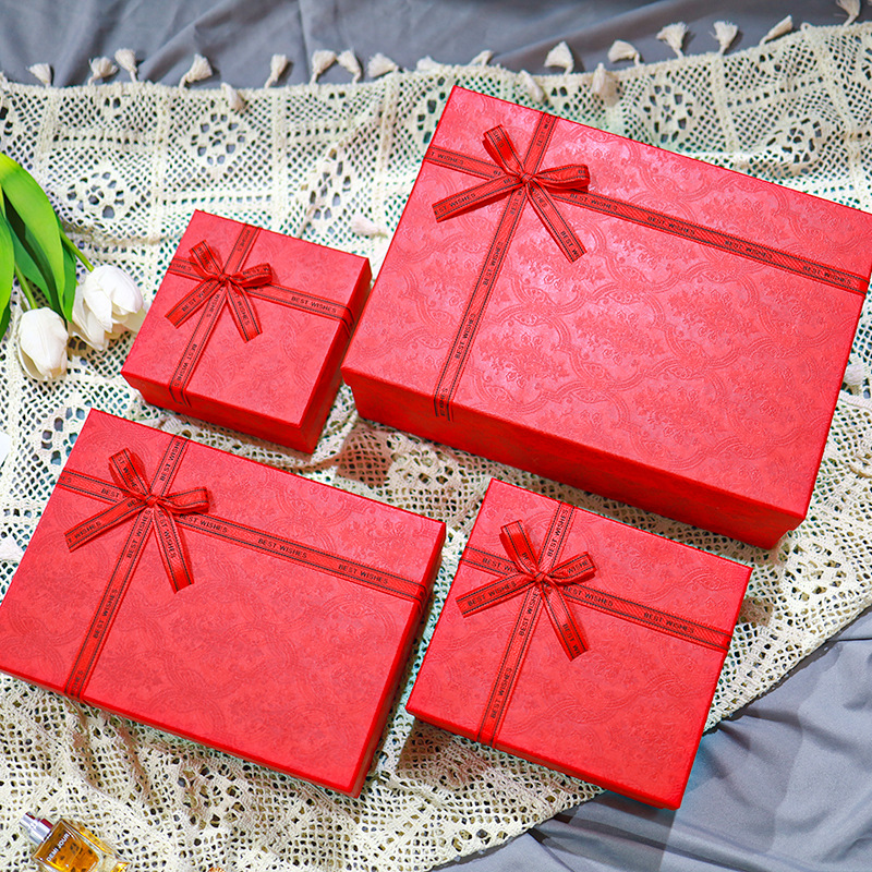 Manufacturer's top and bottom cover gift box, retro light luxury gift box, birthday packaging box, Butterfly companion hand gift box, in stock Specification image