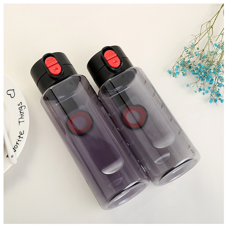 Promotional gifts: logo printed, color Korean version bouncy sports cup, portable student and children's portable cup, bouncy lid water cup Item Picture