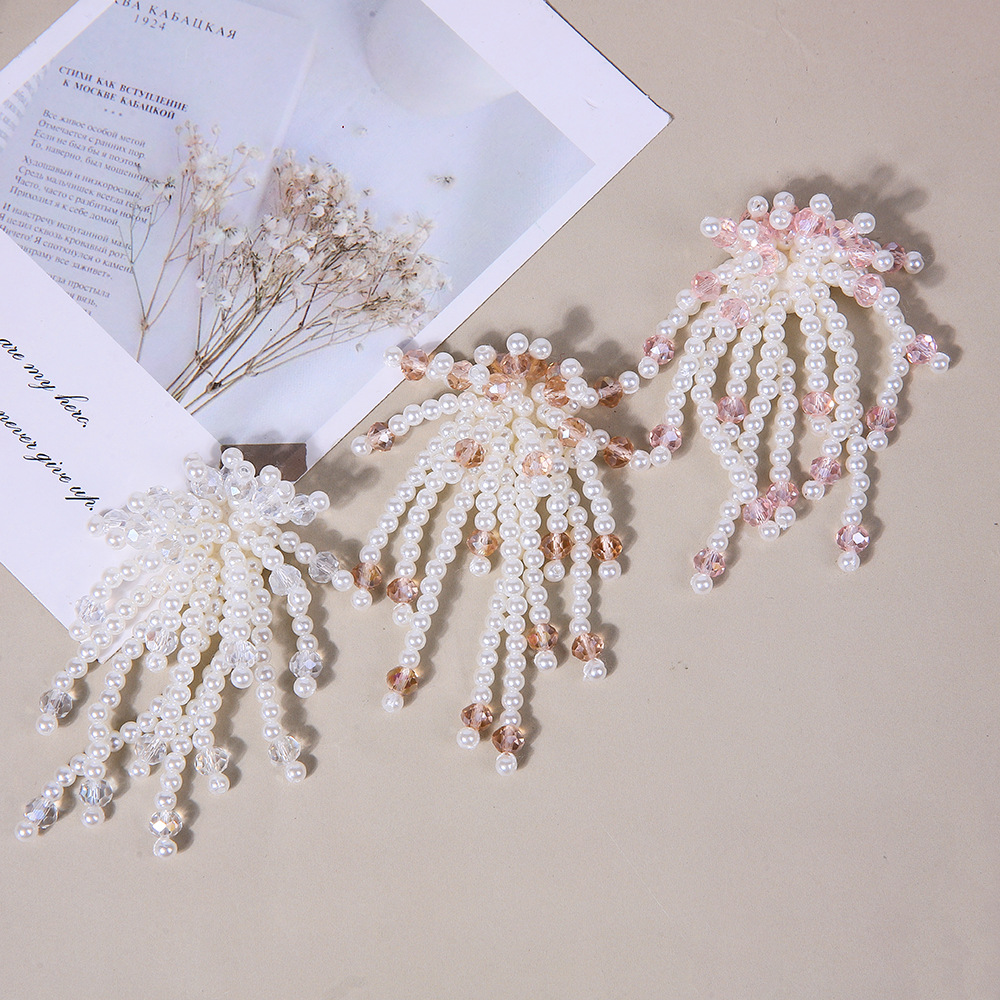 Handmade pendants, tassels, clothing accessories, hair ornaments, earrings, imitation pearl and crystal beaded brooches, DIY Hanfu, shoe accessories Specification image