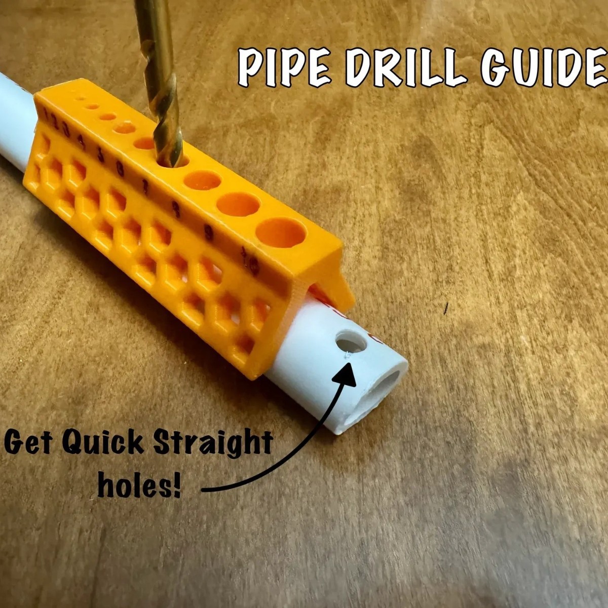 Pipe Drilling Guide 管道钻孔器管道指南导向器小号适合1/32-3/8