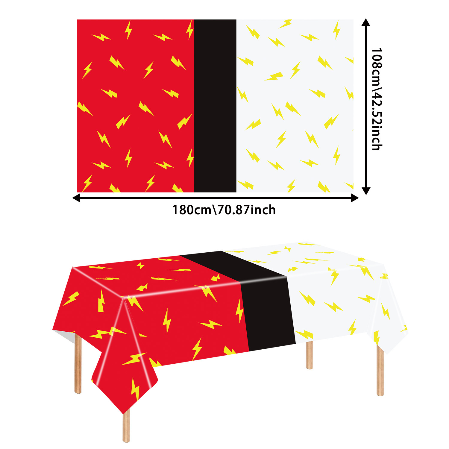 跨境爆款精灵球主题神奇宝贝台布场景布置装饰套装一次性派对桌布