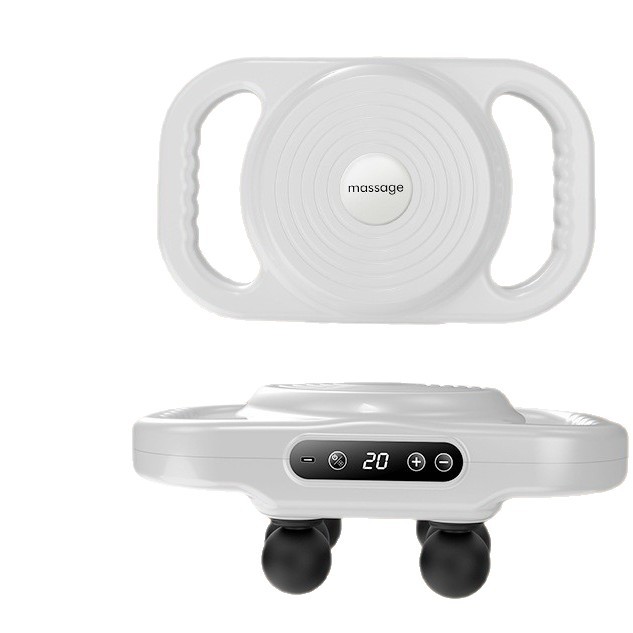 新款专业级十八头筋膜枪健身家用全身肌肉放松按摩仪多头按摩枪白底实物图