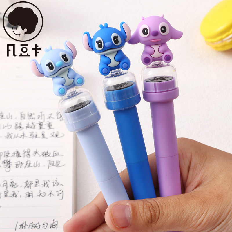 Fandouka new Richie seal gel pen 0.5mm student signature practice pen Cute stationery manufacturer wholesale stationery erasable pen gel pen