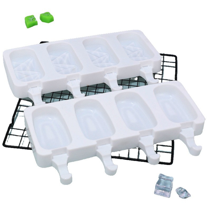 Menglong ice cream mold, ice cream mold, Popsicle stick shape, food-grade silicone ice cream, ice cream, cheese jelly details Picture