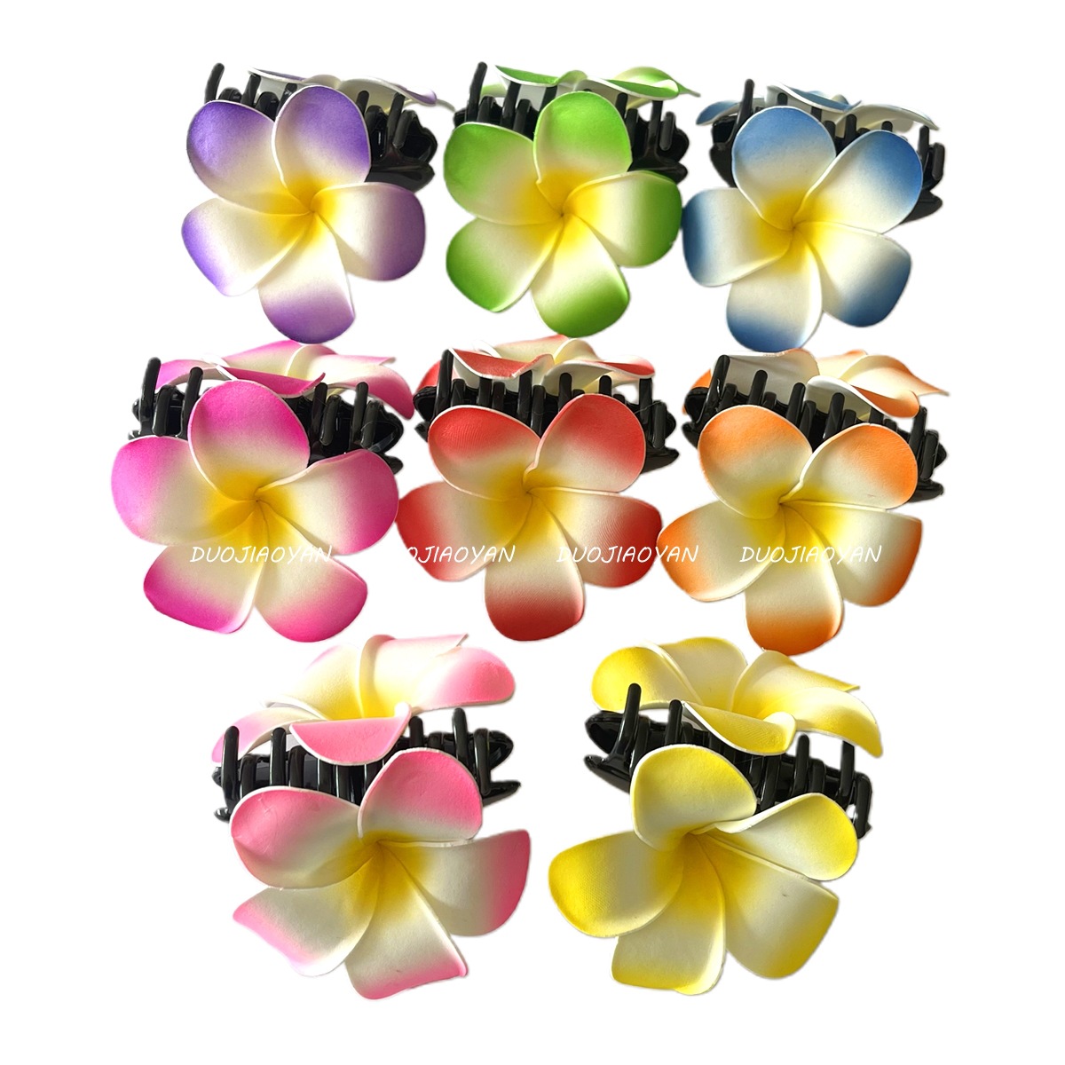 New 9cm faux frellia hair clip with a seaside vacation style and a high-end side clip featuring Bohemian hairstyles Specification image