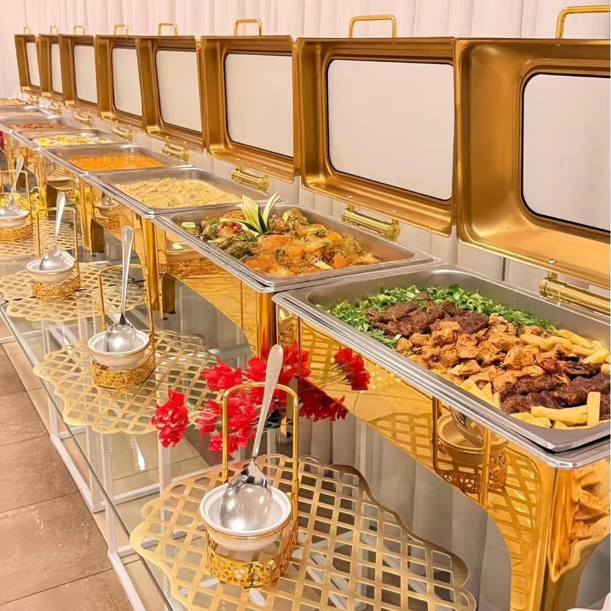 Cross-border supply buffet stove, hotel breakfast stove, insulated stove, visible heating stove, Chafing Dish