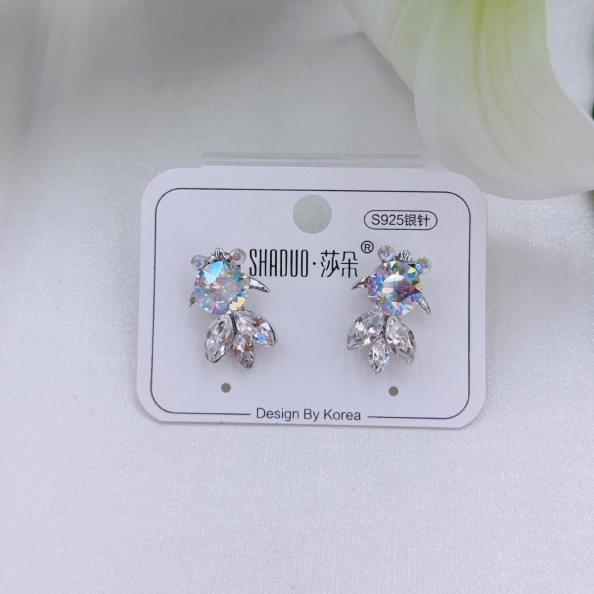 饰品/耳钉/耳饰/精致款纯银小耳钉/珍珠细节图