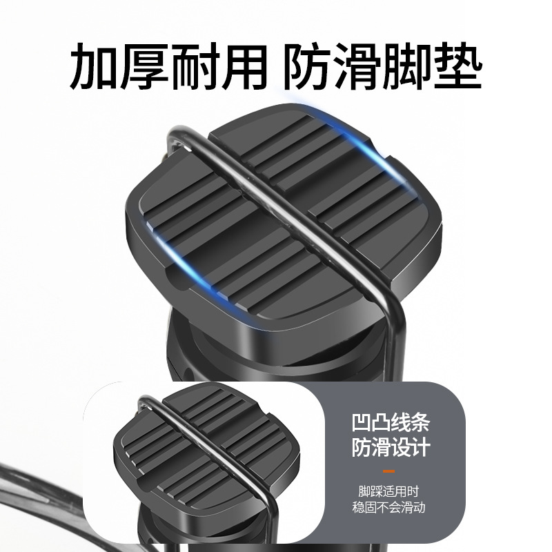 Vehicle-mounted foot-operated air pump, motorcycle, bicycle, electric bike foot-operated air pump, tire pressure detection foot-operated air pump Specification drawing