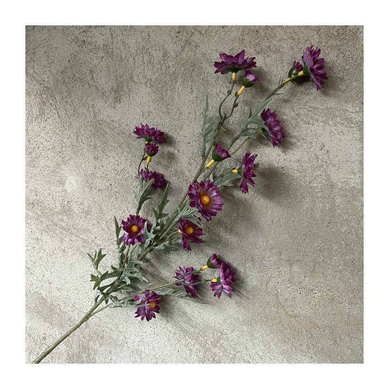 仿真花DIY发饰配件/仿真花/5朵塑膠花/假花/假花批发白底实物图