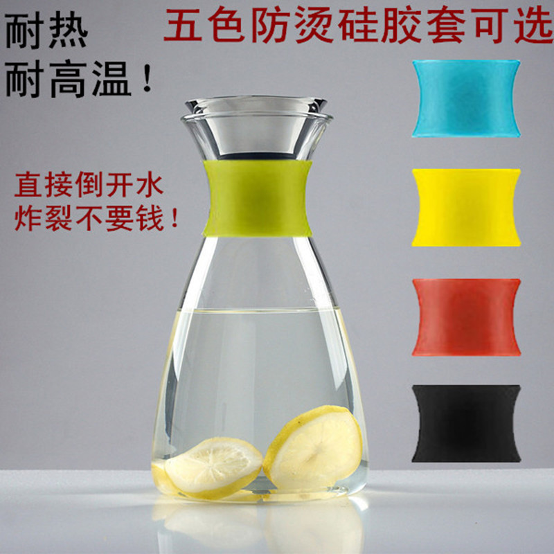 Danish solo glass water cooler, heat and cold water cooler, large-capacity juice jug, glass water jug, creative Application Scenario
