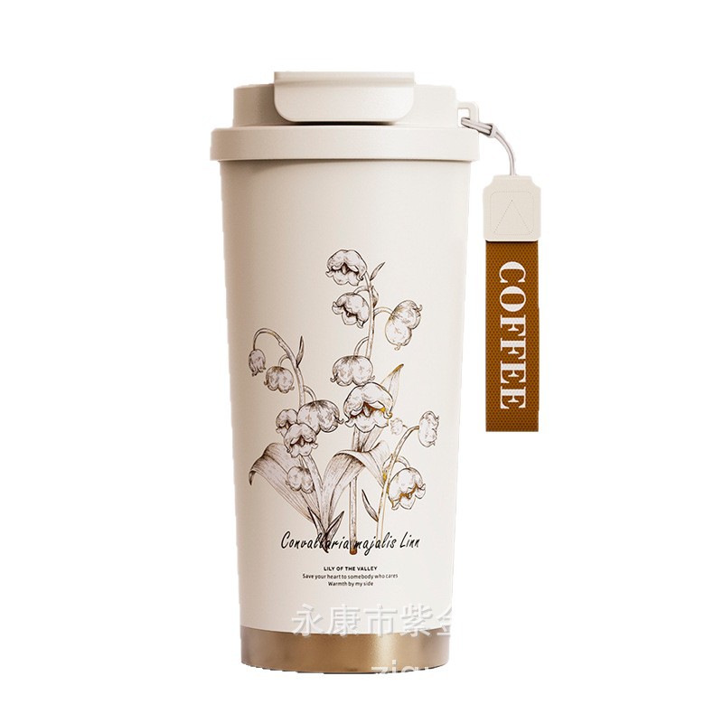 2026 New pure titanium light luxury high-end coffee cup, titanium cup, portable heat preservation and cold water preservation cup, customized high-end gift titanium Item Picture
