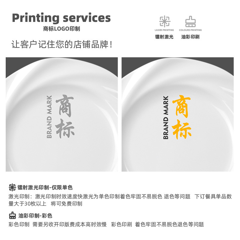 A5密胺白色仿瓷餐具烧烤火锅菜盘凉菜盘特色饭店餐厅商用异形盘子详情图4