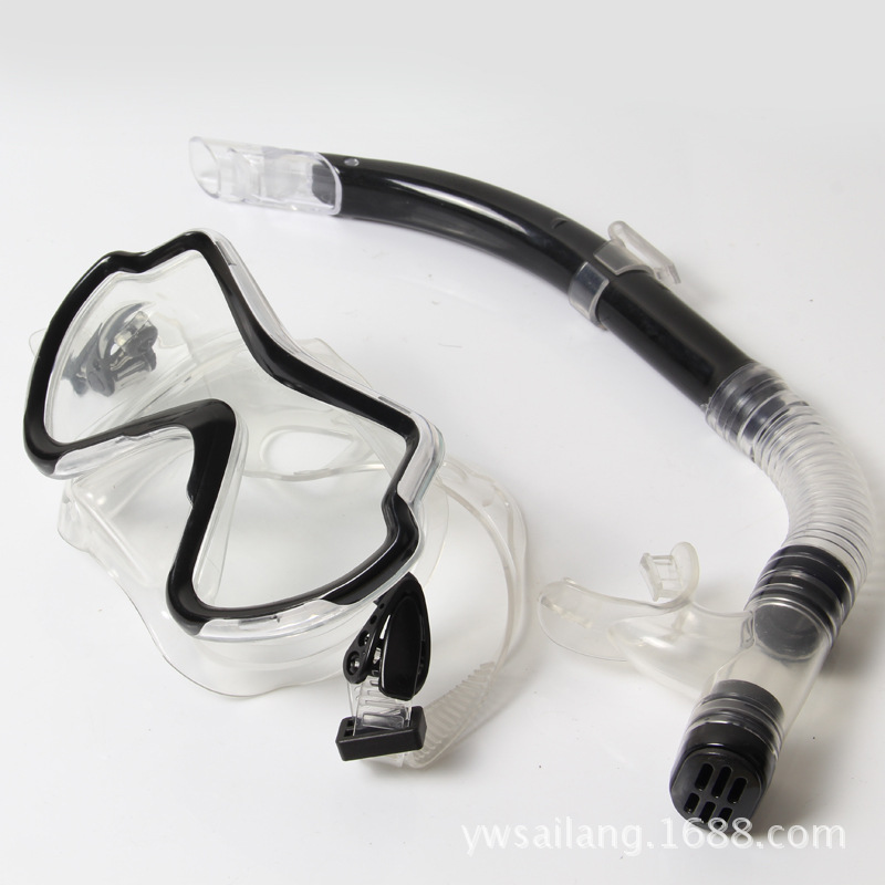 厂家供应浮潜套装潜水面镜 半干式呼吸管潜水装备游泳潜水镜