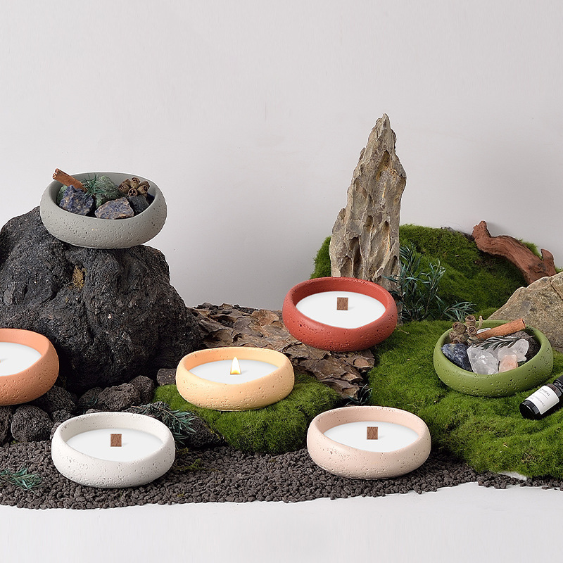 蜡烛杯蜡烛容器空杯香薰蜡烛杯浪漫香氛伴手礼物厂家直销创意水泥