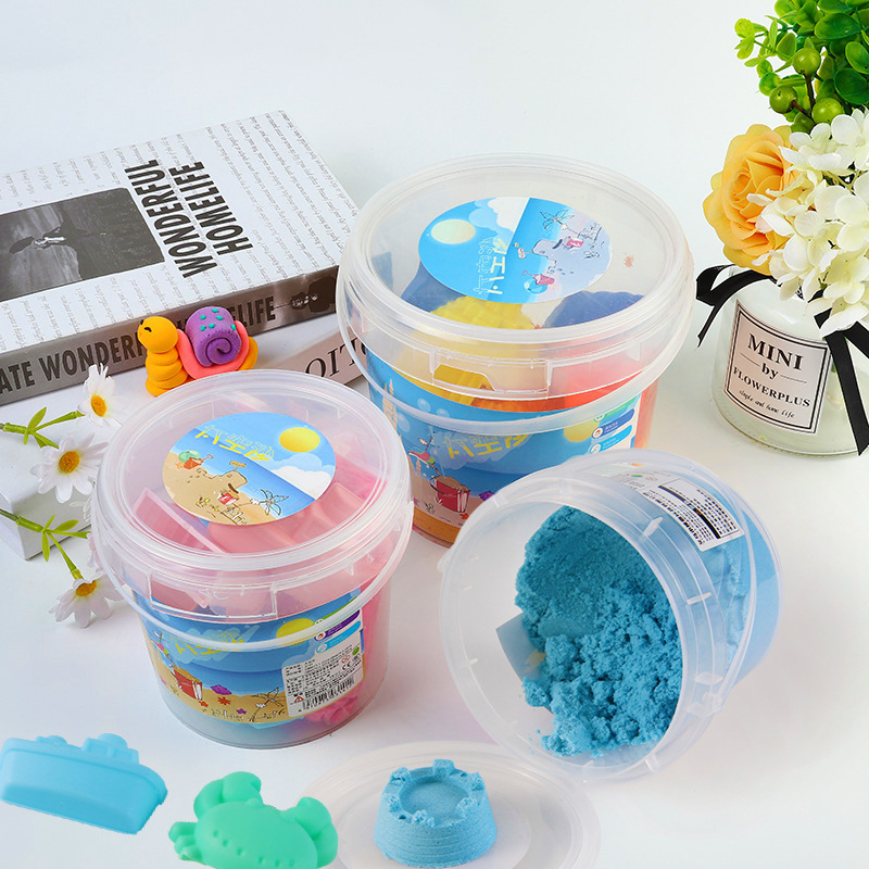 DIY puzzle toys cubo set con molde espacio marte sand magic sand luna sand stock al por mayor