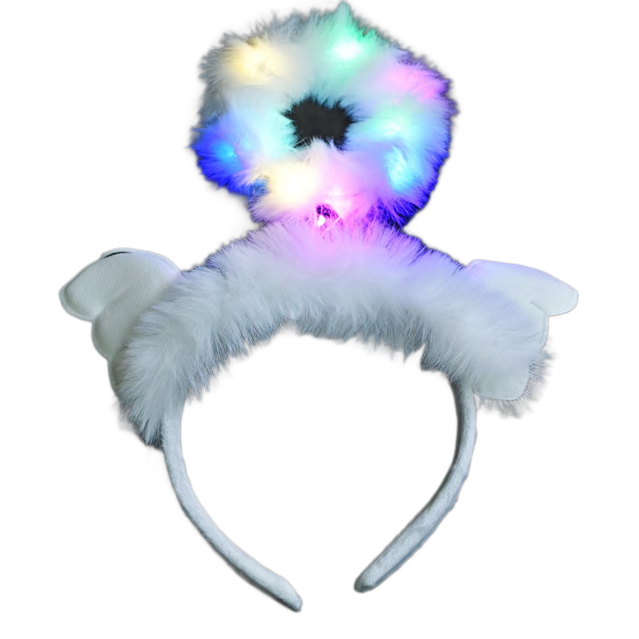 New hair bands, feather angel headbands, cos headwear, forest-themed luminous toys, popular wholesale items for night market stalls Item Picture