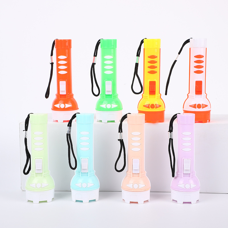 New plastic LED high-intensity L-283 flashlight, 10cm outdoor household flashlight, available for night market supply details Picture