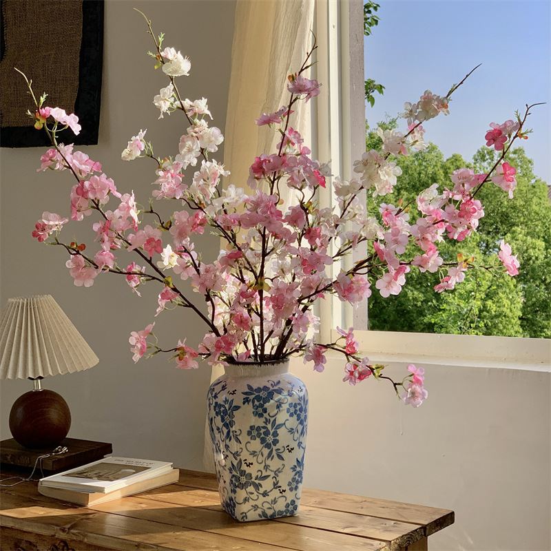 仿真花DIY发饰配件/仿真花/5朵塑膠花/假花/假花批发产品图