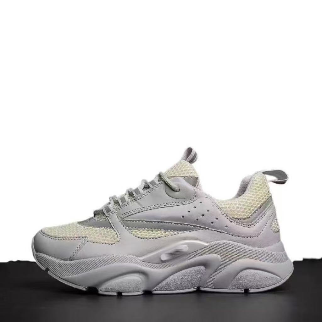 2026 Men's sports shoes, jogging fashion casual shoes, mesh breathable and comfortable, thick-soled color-blocked dad shoes, men's shoes Specification image