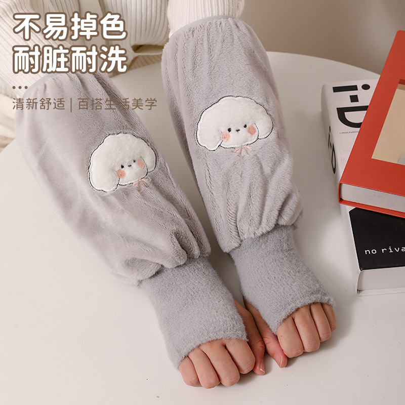 围裙/围裙女长袖时尚/咖啡围裙/跨境/罩衣厚冬款产品图