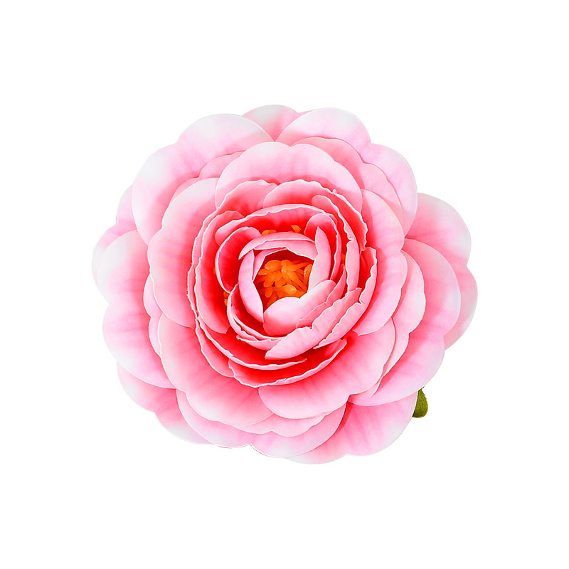 Camellia flower heads, artificial flowers, camellia decorative head flowers, artificial flowers, fabric flowers, handcrafted camellia flower heads Item Picture