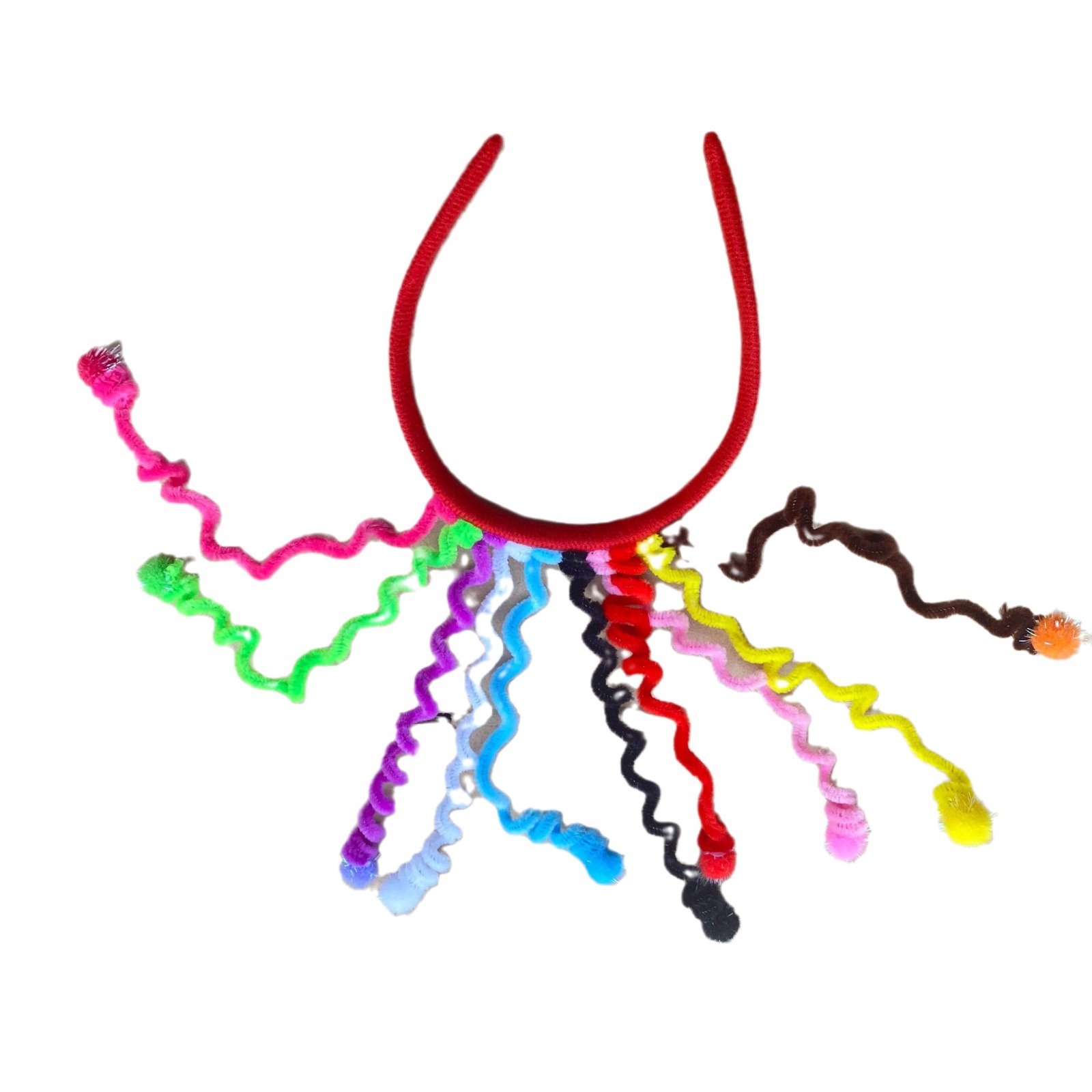A funny birthday party headband, photo prop and souvenir with the same InS-style curly spring as a South Korean blogger Item Picture