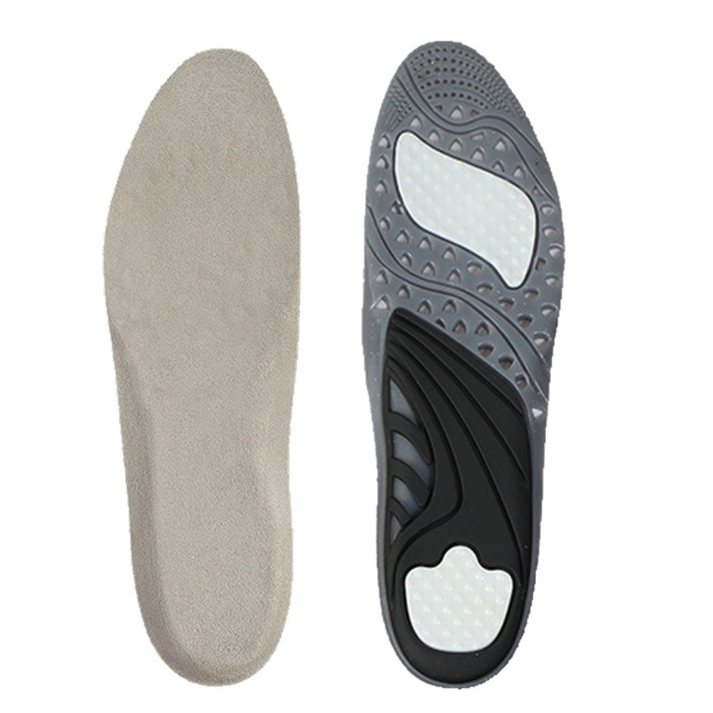tpe three-color gel sports insoles with high elasticity, cushioning, sweat absorption, shock absorption and thickened design for men's and women's basketball, running and casual wear Item Picture