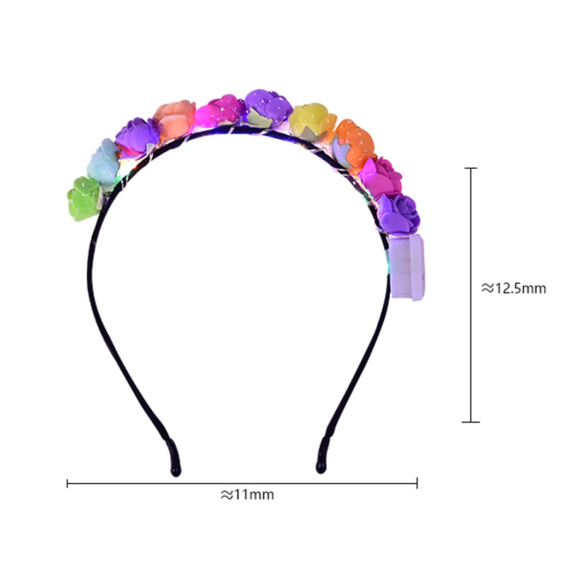 Flower wreath headband headwear Headwear Headband ground promotion wholesale scan code event May 1st Kindergarten Scenic Spot Headband Headwear