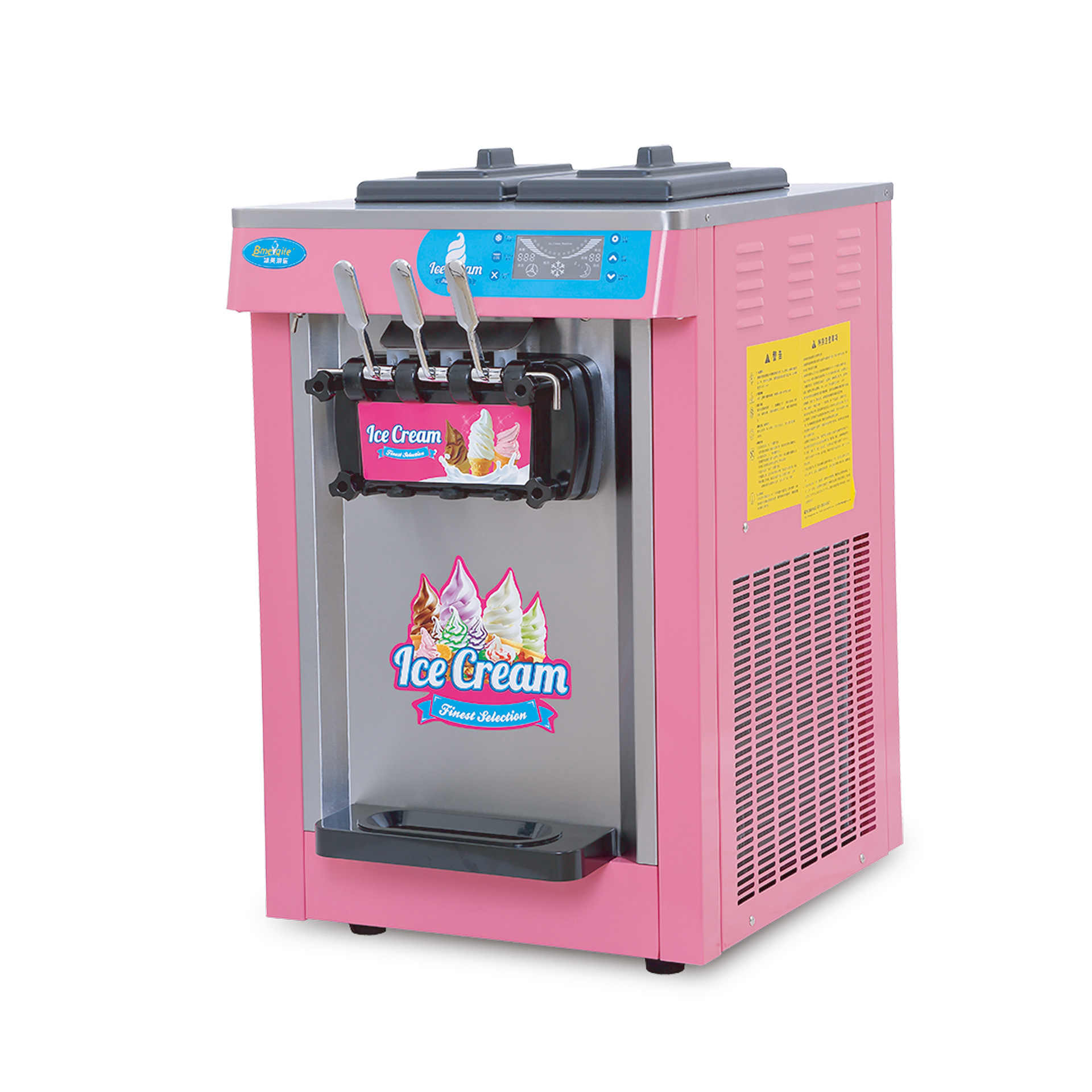 Commercial three-color soft ice cream machine, fully automatic ice cream machine, milk tea shop, dessert shop, ice cone machine equipment manufacturer direct sales Application Scenario