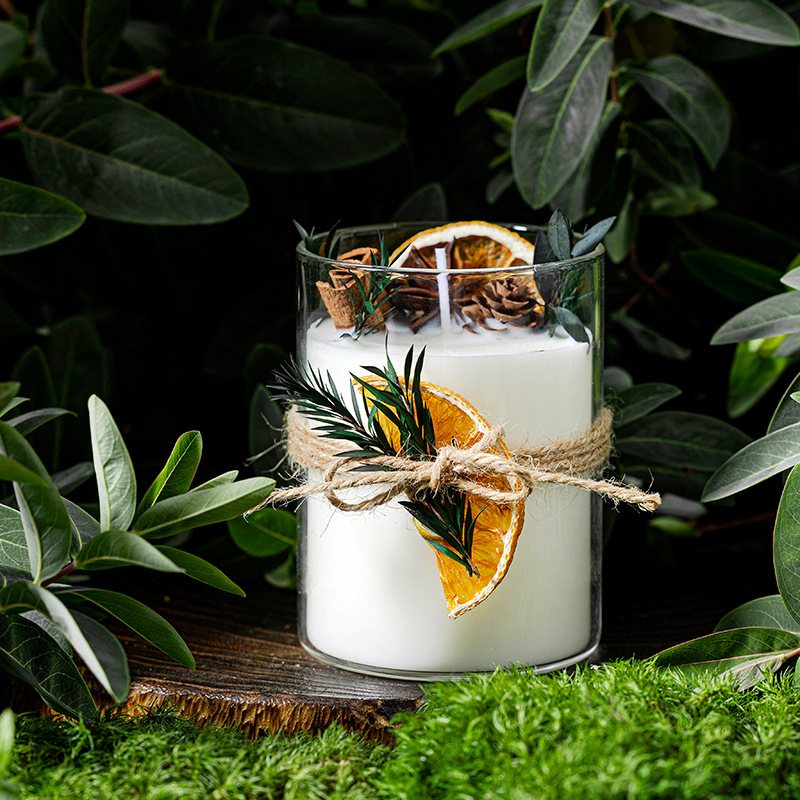 Dried flowers, household fragrance, soy wax, essential oil, wax, scented candles, gift boxes, wedding gifts, souvenirs, Christmas presents details Picture