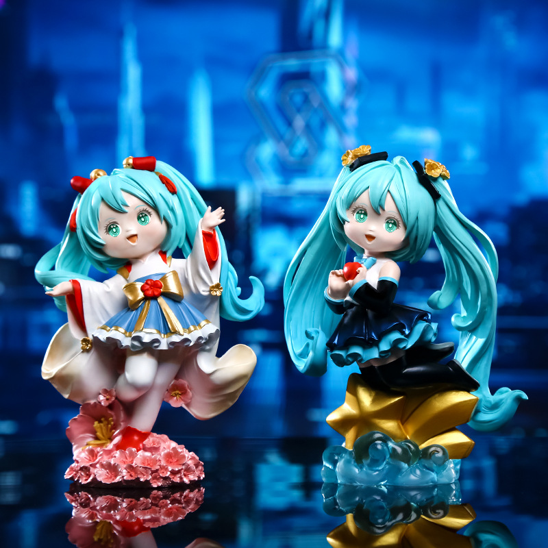 虚拟歌姬大号摆件初音未来手办模型景品公仔桌面摆件树脂工艺品