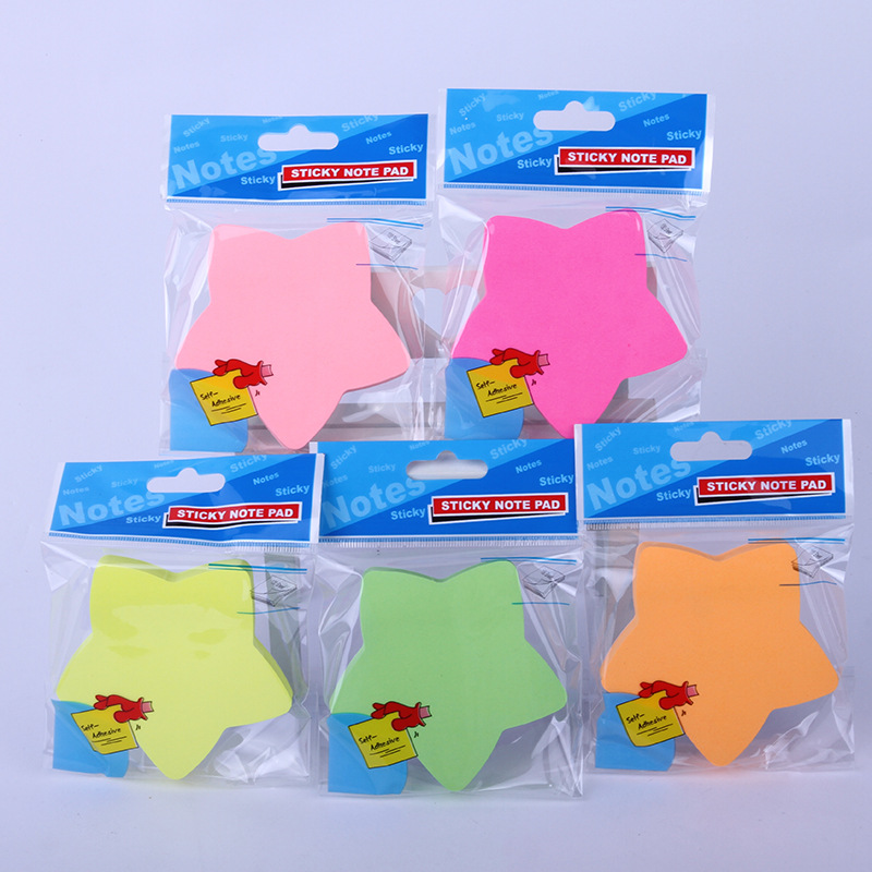 The manufacturer supplies special-shaped fluorescent sticky notes, star N-time stickers, and 100-page fluorescent special-shaped instant notes