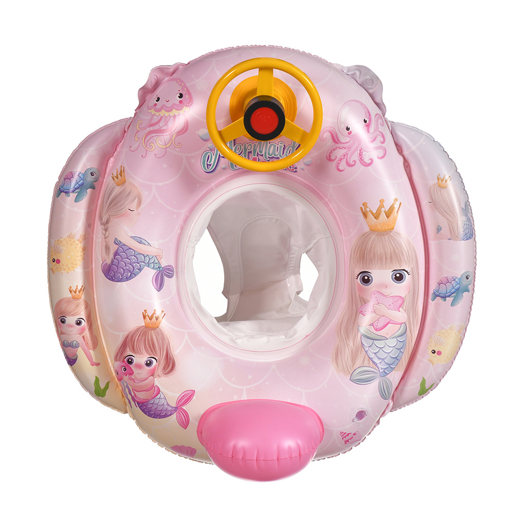 Wholesale of children's horn steering wheel sponge base ring, creative airplane swimming ring, sponge base underarm seat ring Application Scenario