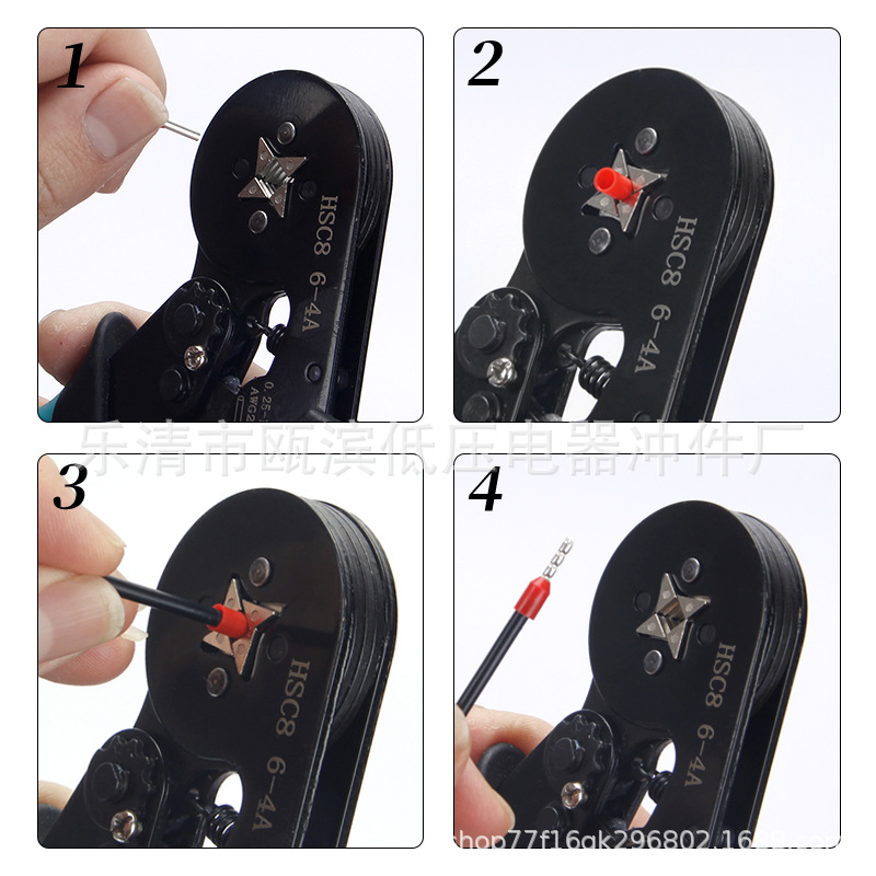 Automatic wire stripper 6-4A/6-6A wire crimping pliers combination set, multi-functional electrician wire shearing pliers, terminal crimping pliers Item Picture