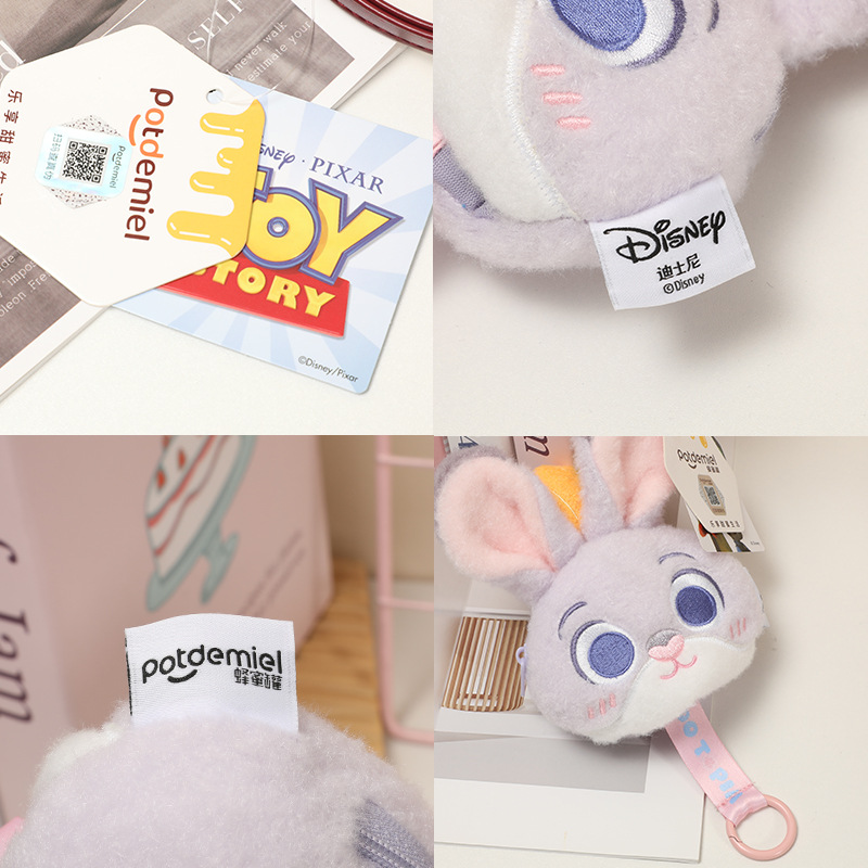 Official Disney Strawberry Bear pendant, Teddy doll plush toy, Judnick keychain backpack pendant Application Scenario